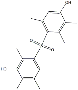 3,4'-Dihydroxy-2,2',3',4,5,6'-hexamethyl[sulfonylbisbenzene] Structure