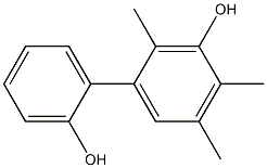 2,4,5-トリメチル-1,1'-ビフェニル-2',3-ジオール 化学構造式