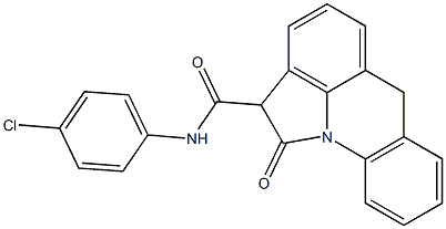 N-(4-Chlorophenyl)-1,2-dihydro-1-oxo-6H-pyrrolo[3,2,1-de]acridine-2-carboxamide Structure