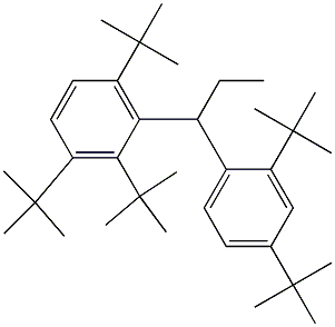 1-(2,3,6-Tri-tert-butylphenyl)-1-(2,4-di-tert-butylphenyl)propane Structure