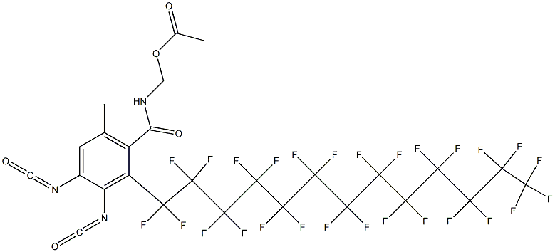 N-(Acetyloxymethyl)-2-(heptacosafluorotridecyl)-3,4-diisocyanato-6-methylbenzamide|