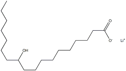 11-Hydroxystearic acid lithium salt Structure