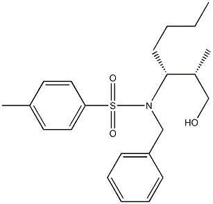 N-Benzyl-N-[(S)-1-[(R)-2-hydroxy-1-methylethyl]pentyl]-4-methylbenzenesulfonamide Structure