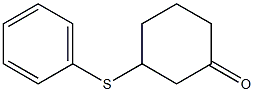 3-(Phenylthio)cyclohexan-1-one Struktur