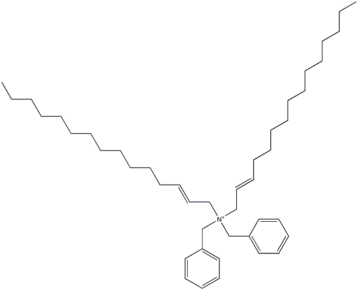 Di(2-pentadecenyl)dibenzylaminium 结构式