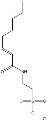 N-(2-Octenoyl)taurine potassium salt Structure