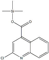2-クロロ-4-キノリンカルボン酸トリメチルシリル 化学構造式
