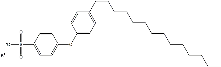 4-(4-Tetradecylphenoxy)benzenesulfonic acid potassium salt,,结构式