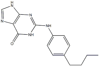 2-(4-Butylphenylamino)-9H-purin-6(1H)-one,,结构式