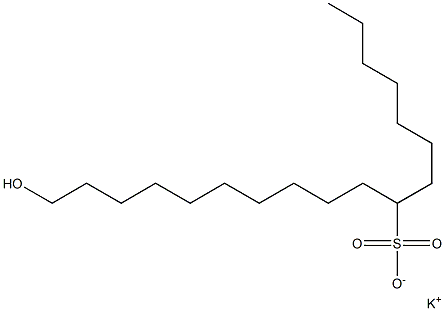  18-Hydroxyoctadecane-8-sulfonic acid potassium salt