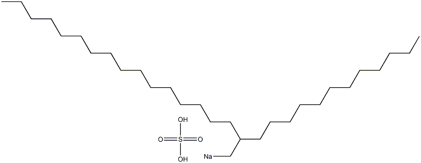 Sulfuric acid 2-dodecyloctadecyl=sodium salt Structure