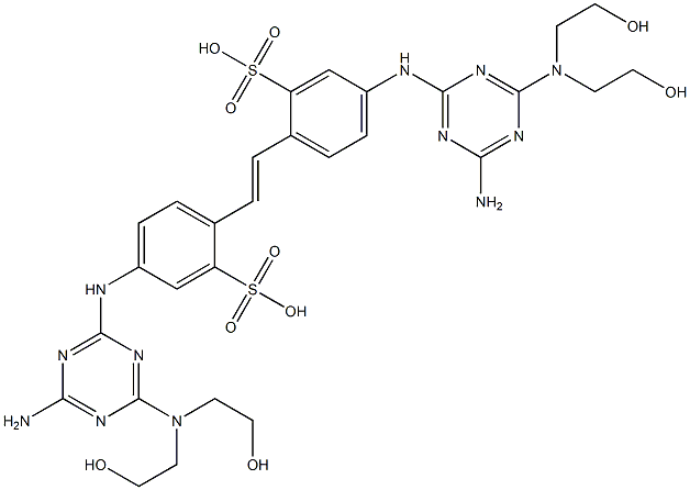 2,2'-(1,2-Ethenediyl)bis[5-[[4-amino-6-[bis(2-hydroxyethyl)amino]-1,3,5-triazin-2-yl]amino]benzenesulfonic acid]
