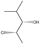 (2S,3S)-2-クロロ-4-メチル-3-ペンタノール 化学構造式