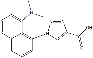 1-(8-Dimethylaminonaphthalen-1-yl)-1H-1,2,3-triazole-4-carboxylic acid|