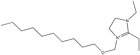 1,2-Diethyl-3-[(decyloxy)methyl]-4,5-dihydro-1H-imidazol-3-ium Structure