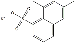 6,8-Dimethyl-1-naphthalenesulfonic acid potassium salt,,结构式