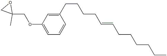 3-(5-Dodecenyl)phenyl 2-methylglycidyl ether Struktur