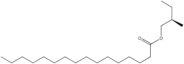(-)-Palmitic acid (R)-2-methylbutyl ester,,结构式