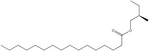 (-)-Palmitic acid (R)-2-methylbutyl ester Structure