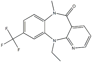 6,11-Dihydro-11-ethyl-9-trifluoromethyl-6-methyl-5H-pyrido[2,3-b][1,5]benzodiazepin-5-one