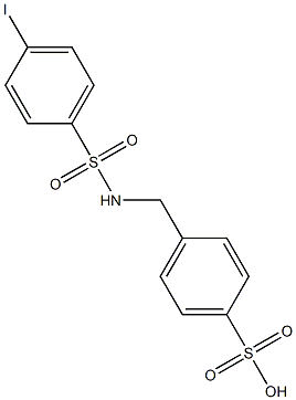 4-[(4-Iodophenylsulfonyl)aminomethyl]benzenesulfonic acid Structure