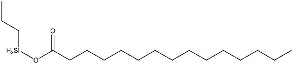 ペンタデカン酸プロピルシリル 化学構造式