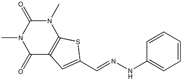  1,3-Dimethyl-6-(2-phenylhydrazonomethyl)thieno[2,3-d]pyrimidine-2,4(1H,3H)-dione