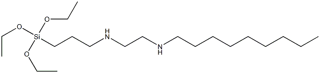 3-(トリエトキシシリル)-N-[2-(ノニルアミノ)エチル]プロパン-1-アミン 化学構造式