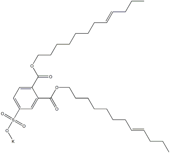 4-(Potassiosulfo)phthalic acid di(8-dodecenyl) ester 结构式