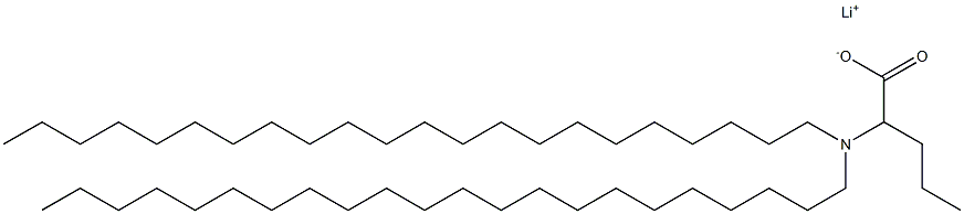 2-(Didocosylamino)valeric acid lithium salt Structure