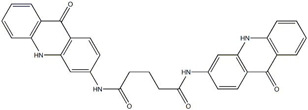 N,N'-Bis[(9,10-dihydro-9-oxoacridin)-3-yl]glutaramide Struktur