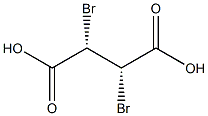 (2S,3S)-2,3-ジブロモブタン二酸 化学構造式