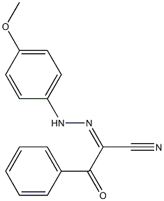 2-[2-(4-Methoxyphenyl)hydrazono]-2-benzoylacetonitrile Struktur