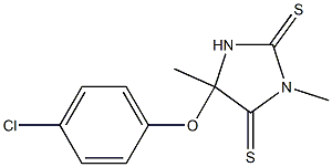 5-(p-Chlorophenoxy)methyl-5-methylimidazolidine-2,4-dithione Structure