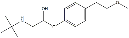 2-(tert-Butylamino)-1-[4-(2-methoxyethyl)phenoxy]ethanol Structure
