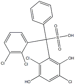 (2,3-Dichlorophenyl)(2,5-dichloro-3,6-dihydroxyphenyl)phenylmethanesulfonic acid