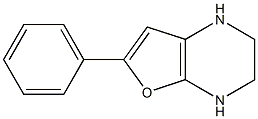 1,2,3,4-Tetrahydro-6-phenylfuro[2,3-b]pyrazine 结构式