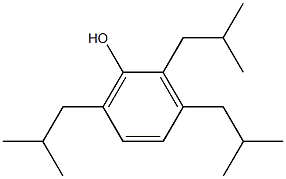 2,3,6-トリイソブチルフェノール 化学構造式