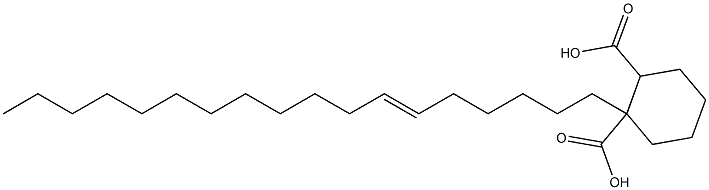 Cyclohexane-1,2-dicarboxylic acid hydrogen 1-(6-octadecenyl) ester Struktur