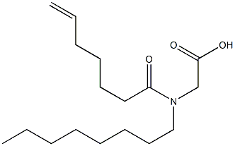 N-(6-Heptenoyl)-N-octylglycine Struktur