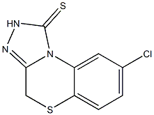8-Chloro-2,4-dihydro-1H-[1,2,4]triazolo[3,4-c][1,4]benzothiazine-1-thione Struktur