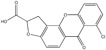 1,2-Dihydro-7-chloro-6-oxo-6H-furo[2,3-c]xanthene-2-carboxylic acid|