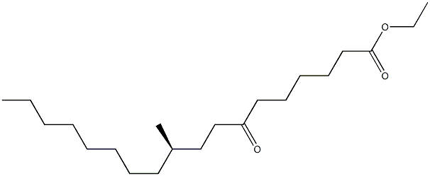 [R,(-)]-10-Methyl-7-oxostearic acid ethyl ester Structure