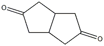 (ヘキサヒドロ-3a,6a-プロパノペンタレン)-2,5-ジオン 化学構造式