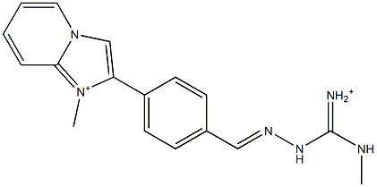 2-[4-[2-[Iminio(methylamino)methyl]hydrazonomethyl]phenyl]-1-methylimidazo[1,2-a]pyridin-1-ium|