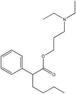 2-Phenylhexanoic acid 3-(diethylamino)propyl ester Struktur