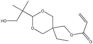 Acrylic acid [2-(1,1-dimethyl-2-hydroxyethyl)-5-ethyl-1,3-dioxan-5-yl]methyl ester Structure