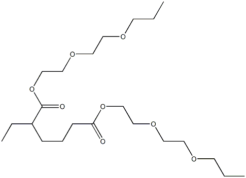 2-Ethyladipic acid bis[2-(2-propoxyethoxy)ethyl] ester Structure