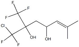 1-Chloro-1,1-difluoro-6-methyl-2-(trifluoromethyl)-5-heptene-2,4-diol 结构式