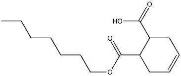 4-Cyclohexene-1,2-dicarboxylic acid hydrogen 1-heptyl ester Structure